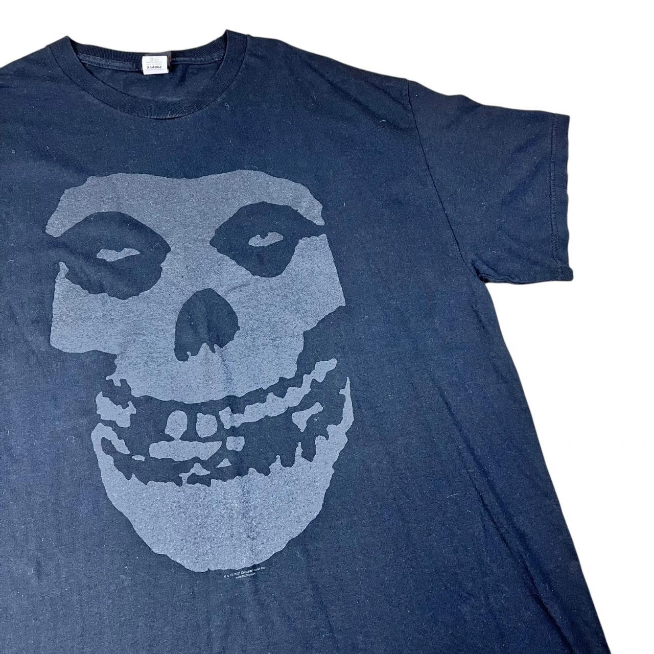 Misfits Ghoul Skull black on black T-shirt (2001)