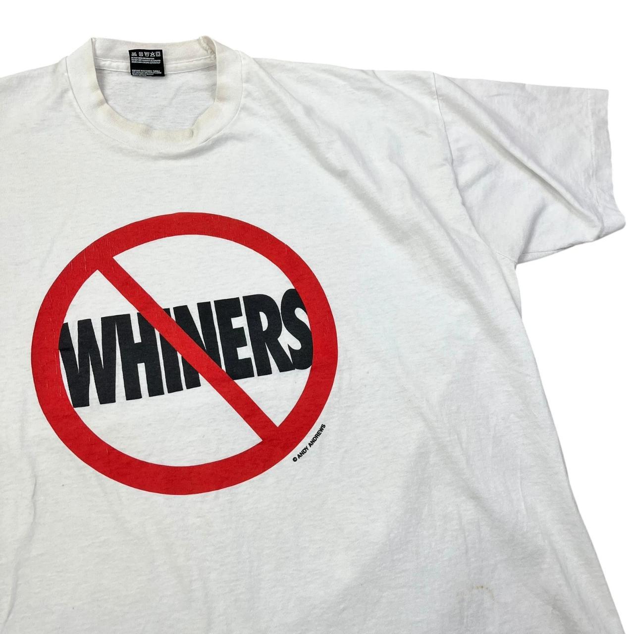 Humour Comedy anti whiners single-stitch T-shirt (1990s)