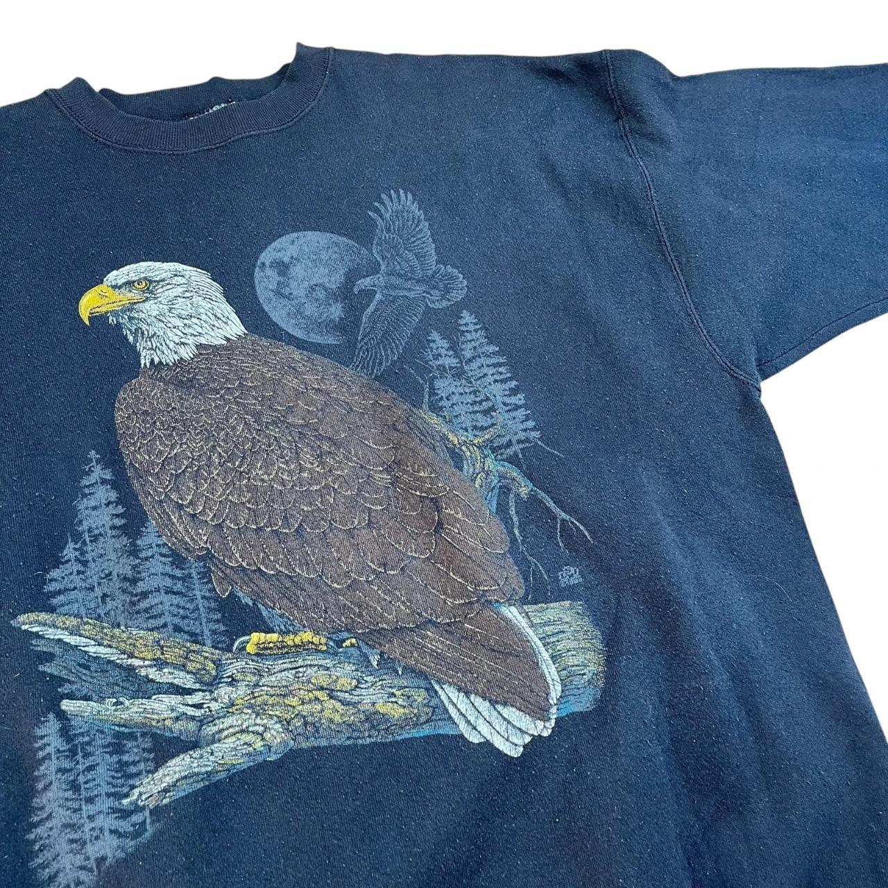 Eagle in Moonlight Scene Sweatshirt (1990s)