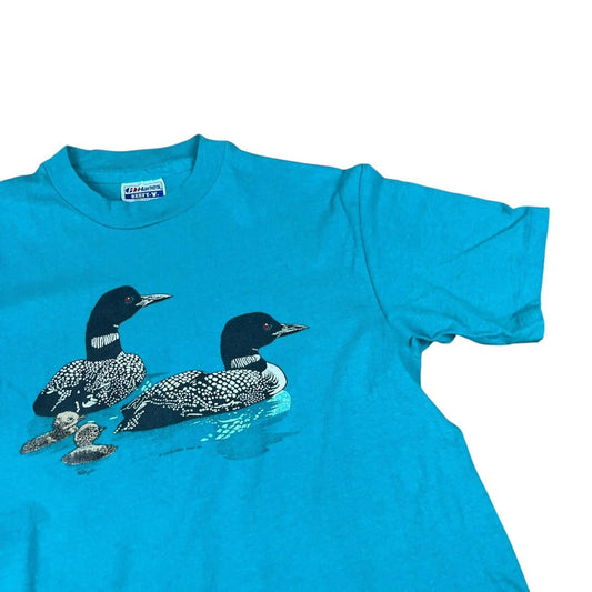 Loons and Loonlets (baby Loons) Birds T-shirt (1982)