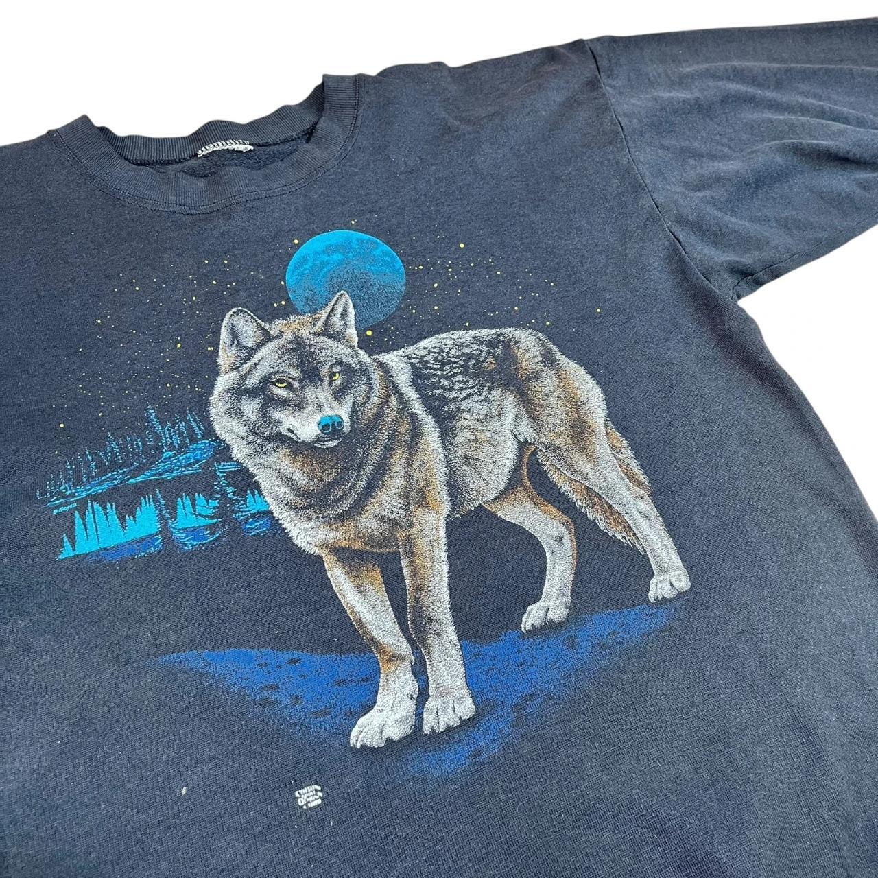 Wolf in the Moonlight Sweatshirt (1990s)