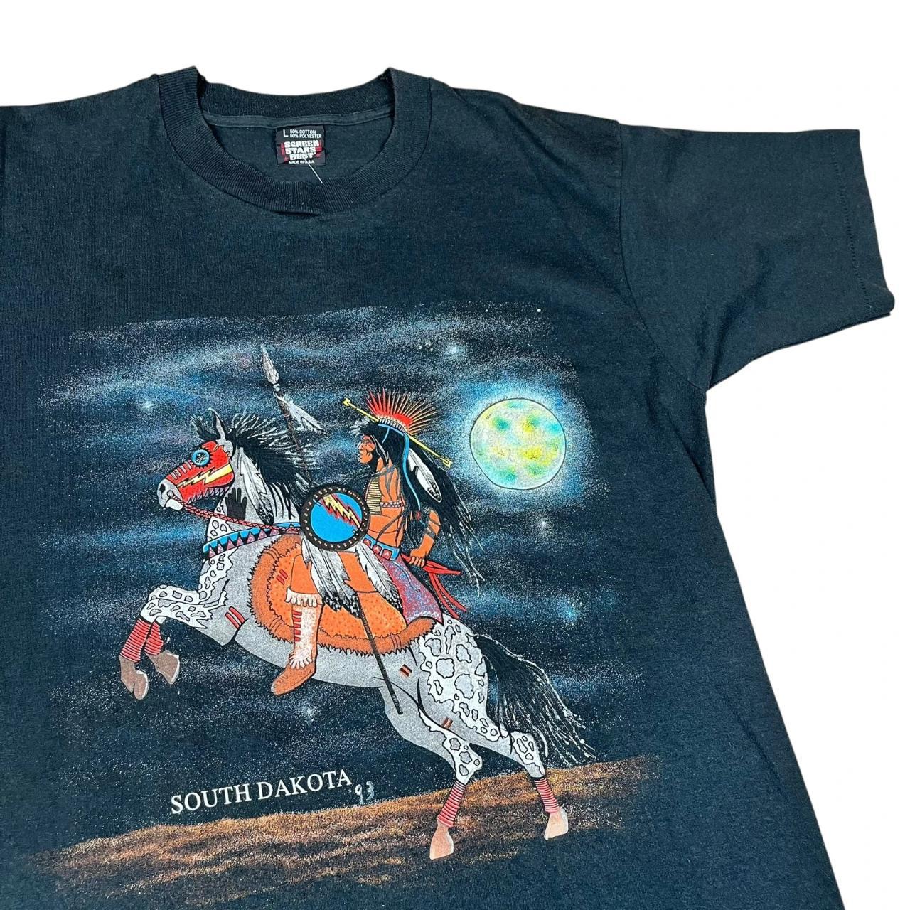 South Dakota Native American and Horse T-shirt (1993)