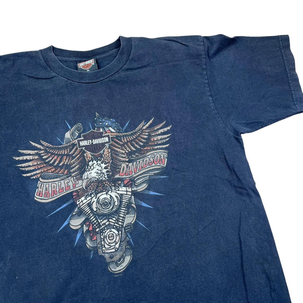 Harley Davidson Granite Mountain Georgia Biker T-shirt (2007)