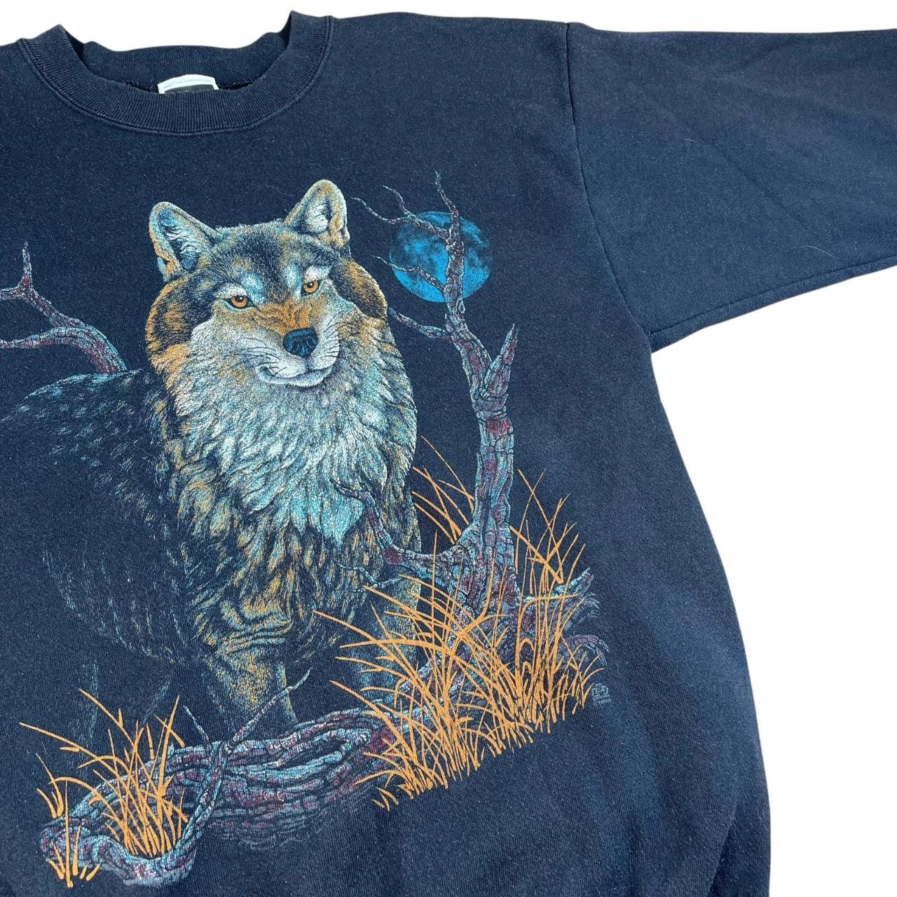 Wolf in the Moonlight Sweatshirt (1990s)