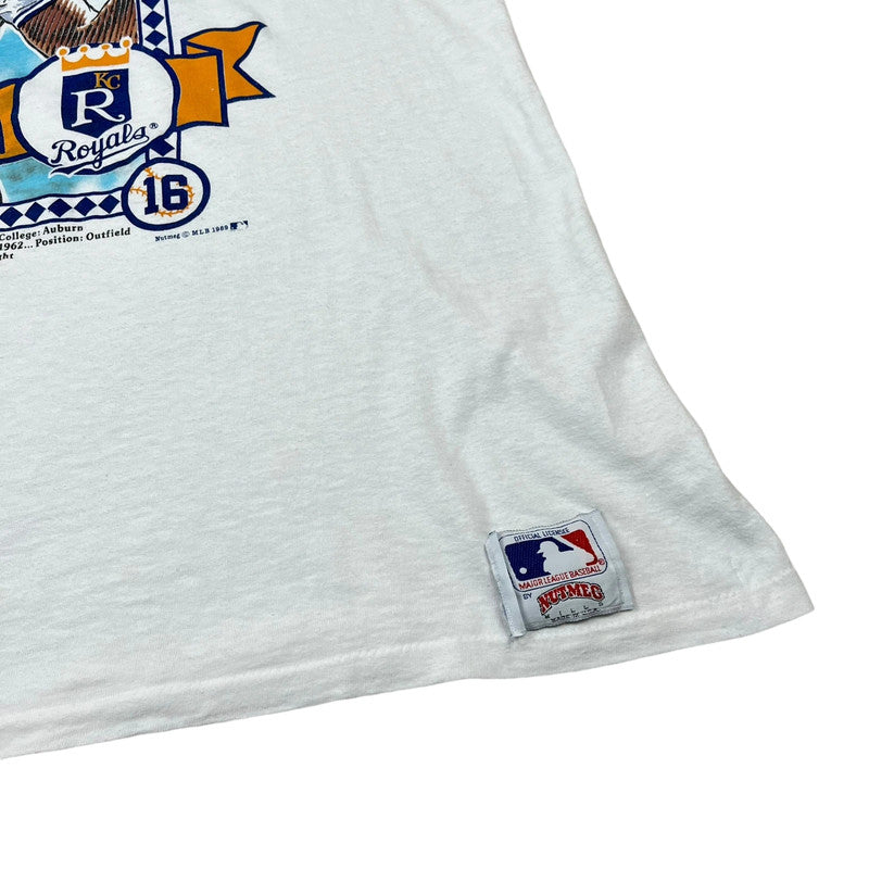 Rare collectable 1989 Bo Jackson - Kansas City Royals - Nutmeg Mills label Baseball T-shirt