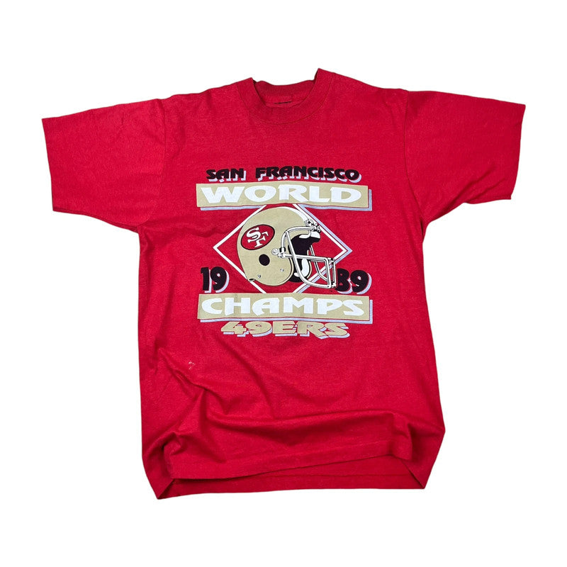 San Francisco 49ers American Football World Champs T-shirt (1989)