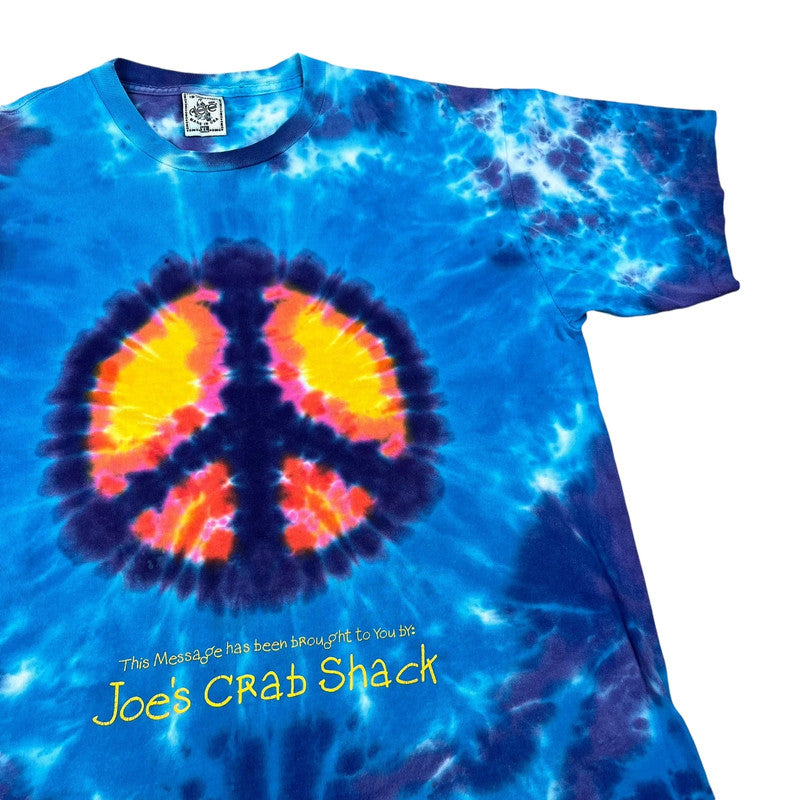 Joe's Crab Shack Peace Symbol Classic Tie-dye T-shirt