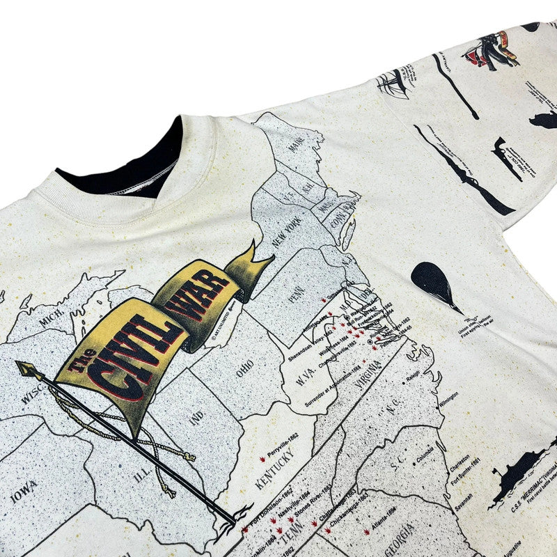 Unusual USA Civil War History Map Sweatshirt