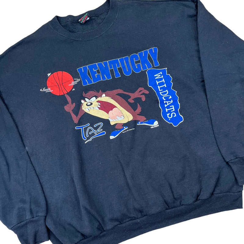 USA NCAA Kentucky Wildcats Basketball Taz Looney Tunes Sweatshirt (1994)