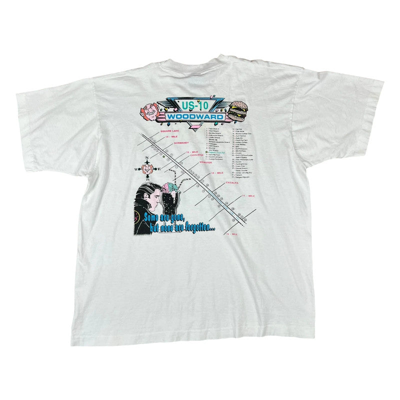 Woodward 50s and 60s Car Cruising Strip Route 10 T-shirt (1993)