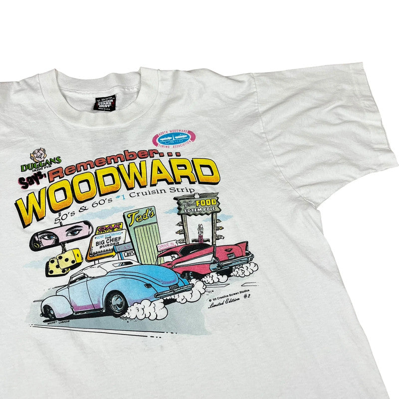 Woodward 50s and 60s Car Cruising Strip Route 10 T-shirt (1993)