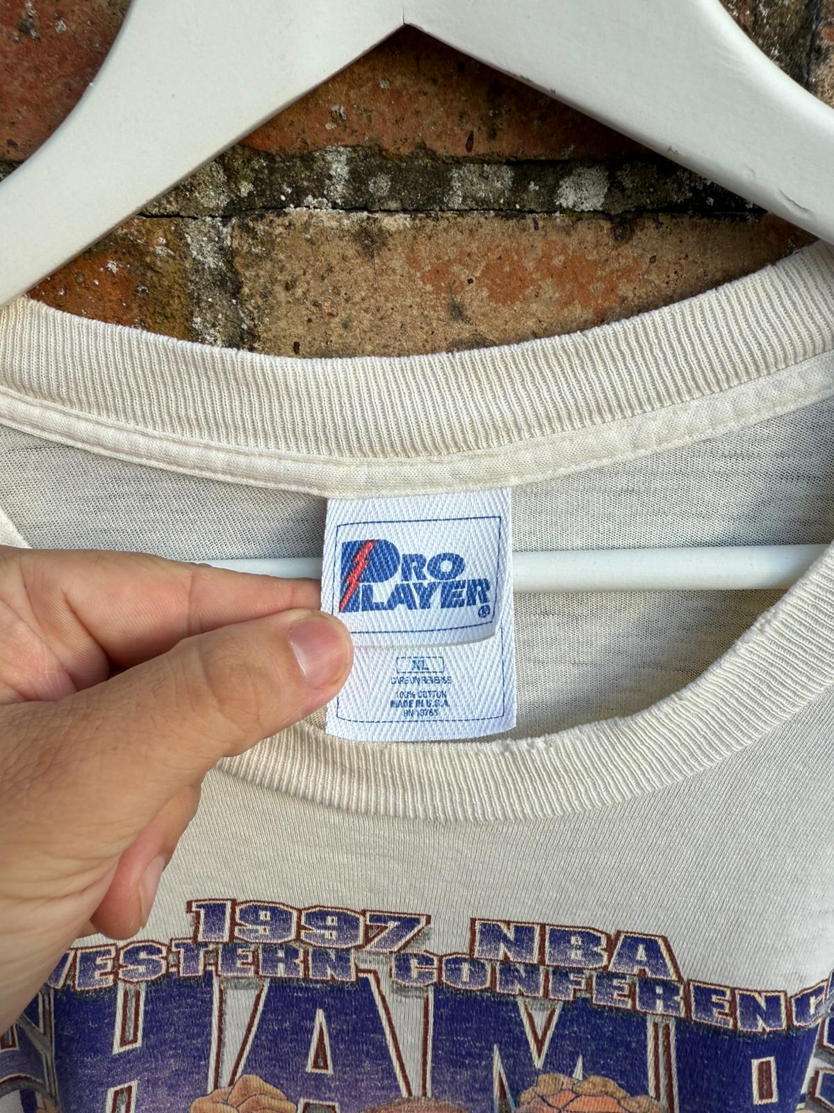 NBA Utah Jazz Western Conference Champs Basketball T-shirt, XL (1997)