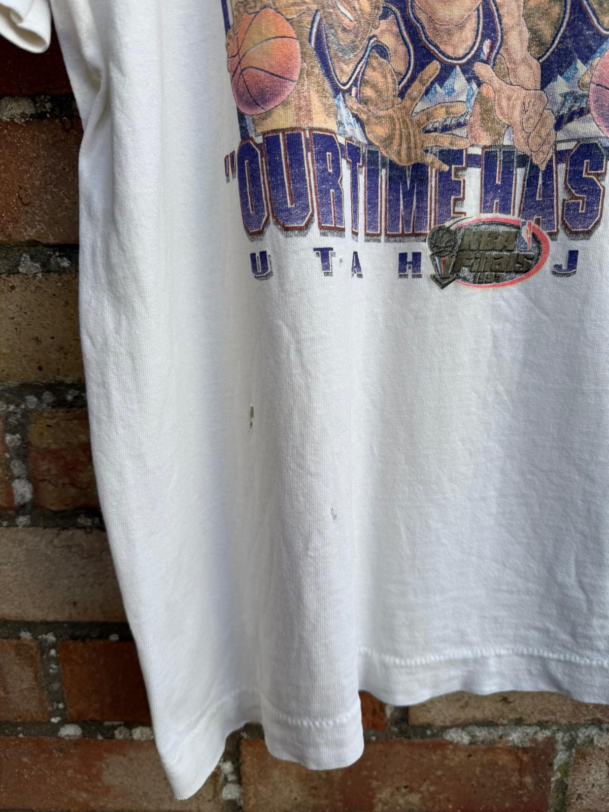 NBA Utah Jazz Western Conference Champs Basketball T-shirt, XL (1997)