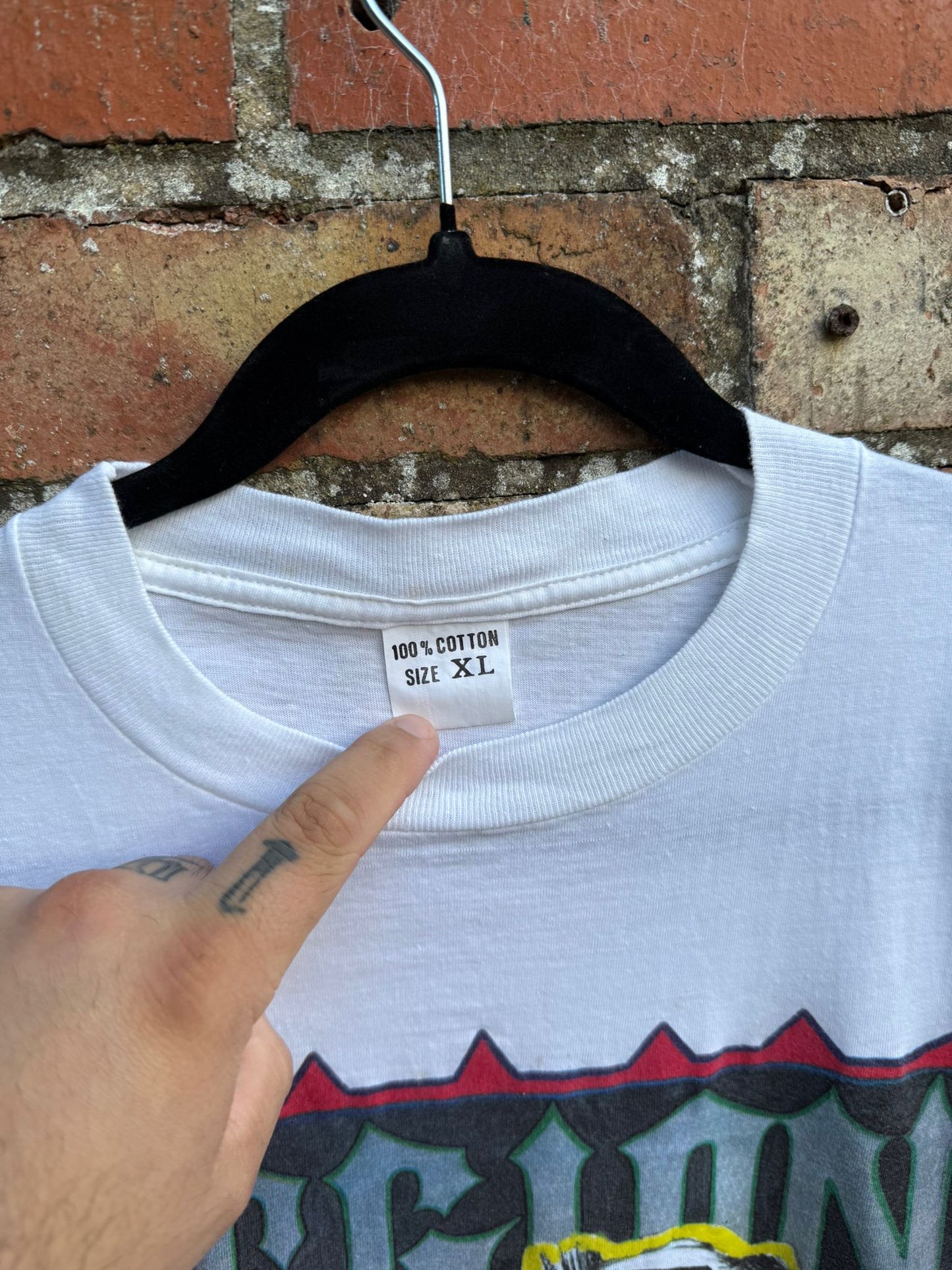 WWF Legion of Doom Wrestling team Hawk & Animal Wrestling T-shirt M/L (1992)