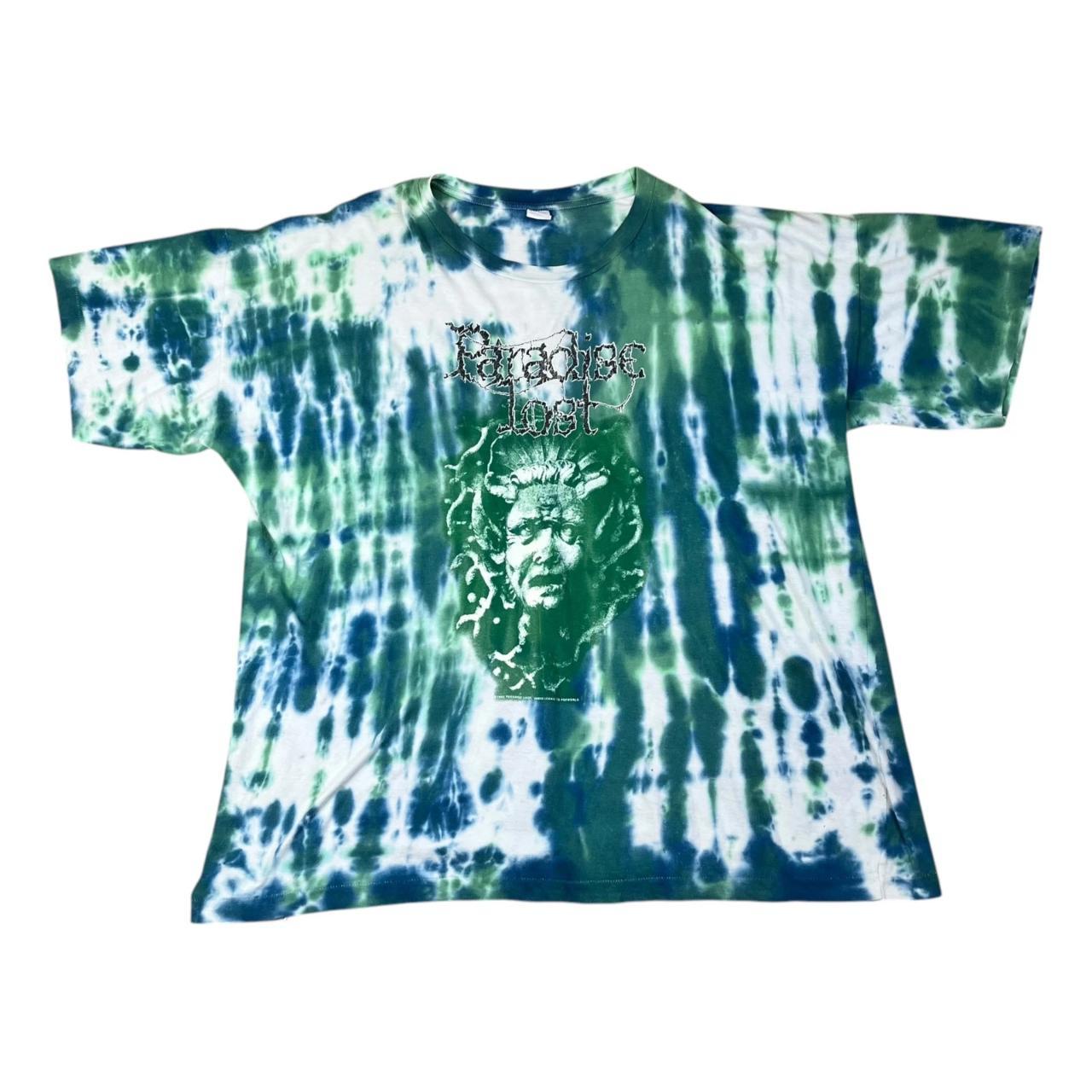 Paradise Lost single-stitch tie-dye glow in the dark print T-shirt (1992)