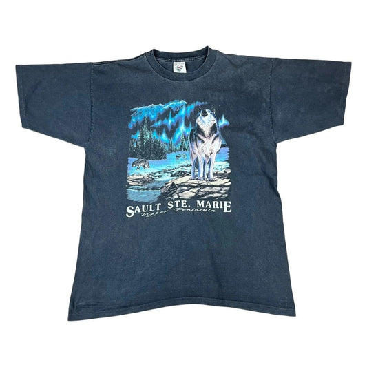 Souvenir Sault Ste. Marie, Canada, Howling Wolf T-shirt