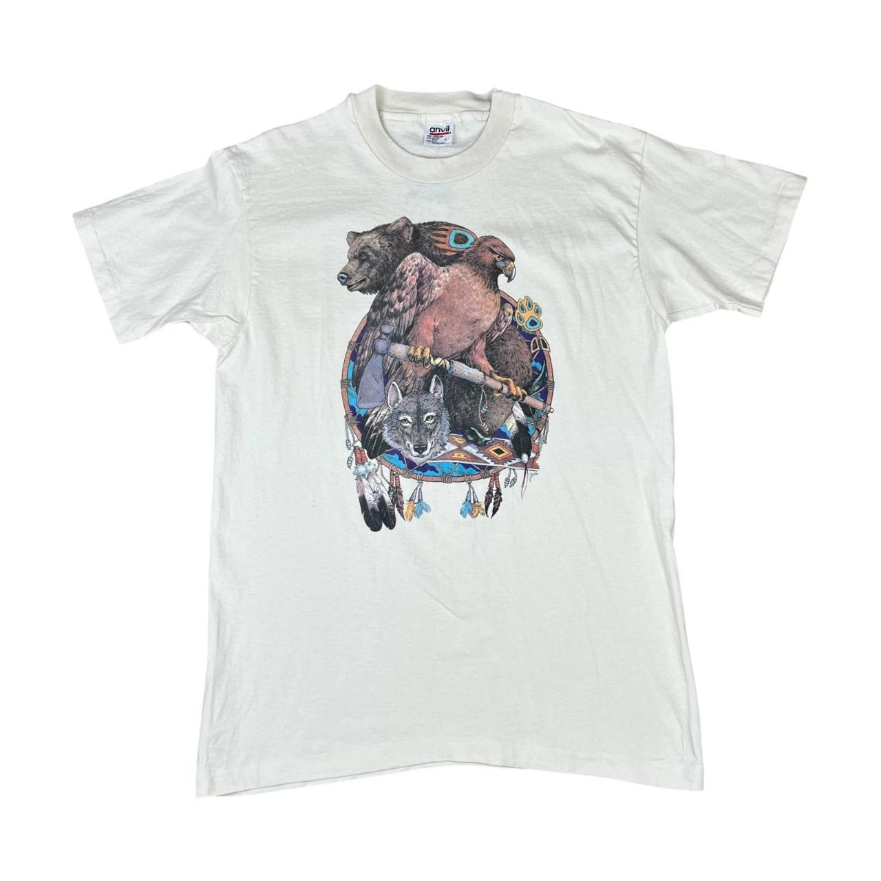 Native American Dreamcatcher wolf eagle and bear T-shirt