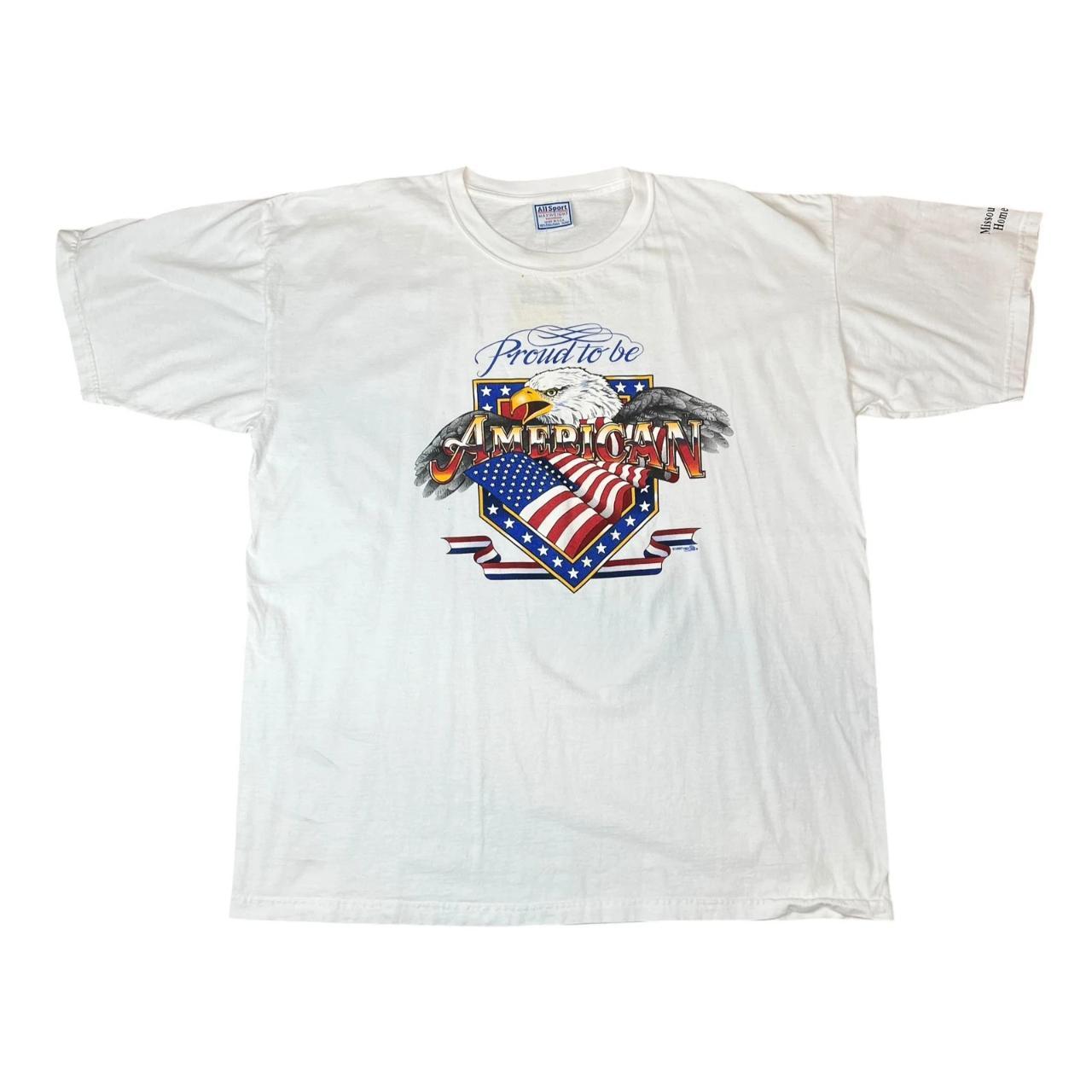USA 'Proud to be American' Flag and Eagle T-shirt
