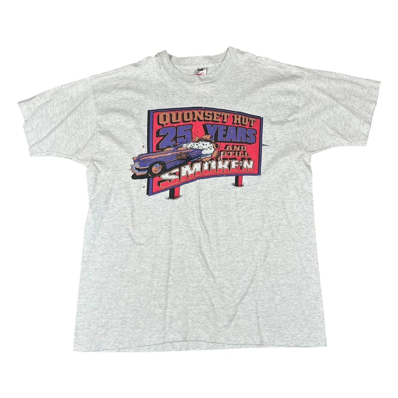 Quonset Hut - 25 Years & Still Smoke'n - Car T-shirt