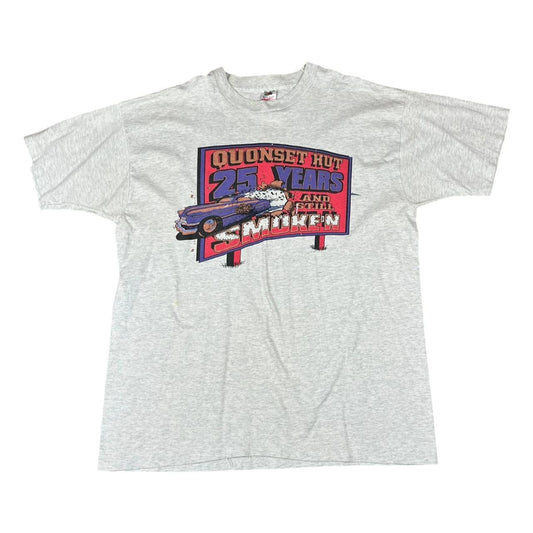 Quonset Hut - 25 Years & Still Smoke'n - Car T-shirt