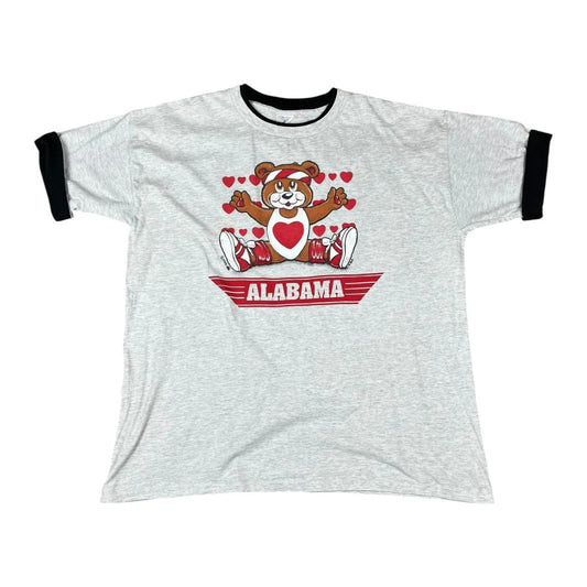 Alabama State Cute Teddy Bear Ringer T-shirt