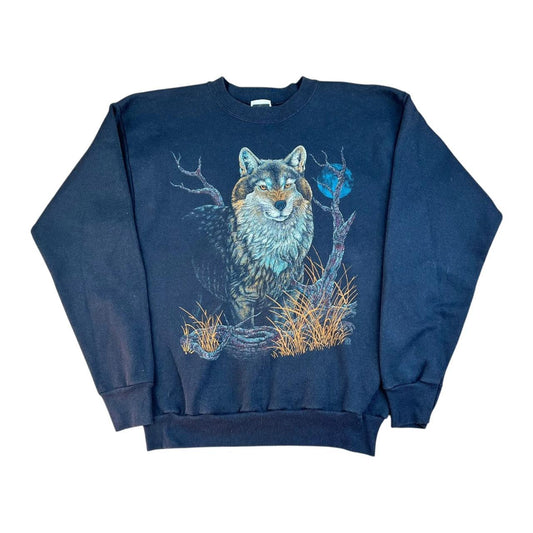 Wolf in the Moonlight Sweatshirt (1990s)