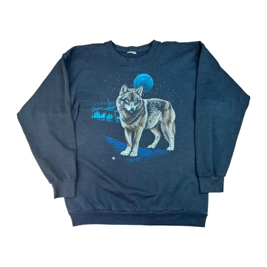 Wolf in the Moonlight Sweatshirt (1990s)