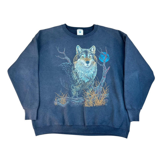 Wolf in the Moonlight Sweatshirt (1990s)