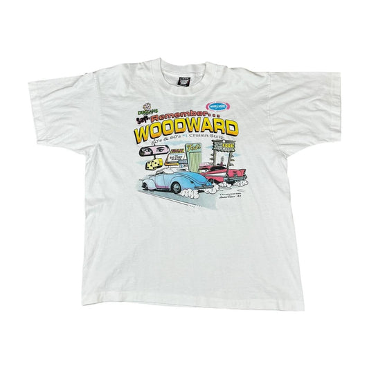 Woodward 50s and 60s Car Cruising Strip Route 10 T-shirt (1993)