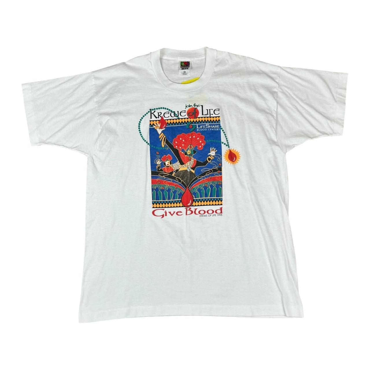 Blood Donor Krewe of Life Give Blood T-shirt (1998)