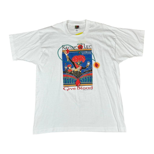 Blood Donor Krewe of Life Give Blood T-shirt (1998)