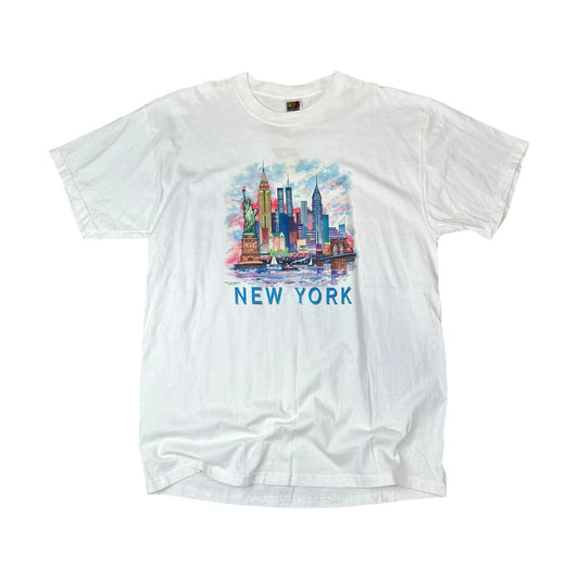 US New York City Skyline with World Trade Centre Towers Souvenir T-shirt (1997)