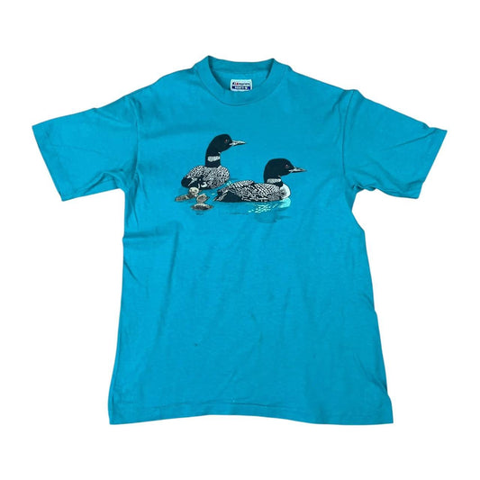 Loons and Loonlets (baby Loons) Birds T-shirt (1982)