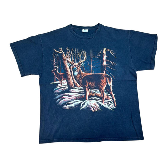 Stunning Deer in the Forest Scene T-shirt