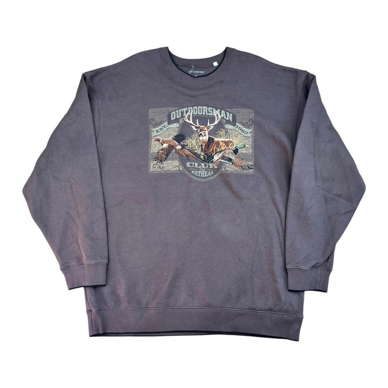 Embroidered Deer Duck and Pheasant Sweatshirt