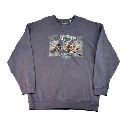 Embroidered Deer Duck and Pheasant Sweatshirt