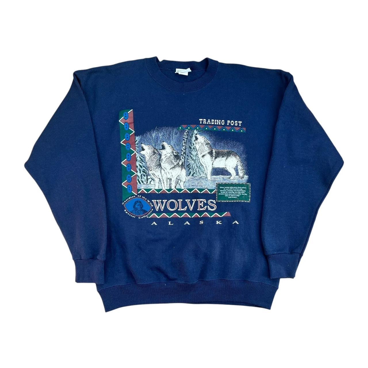 Native American Trading Post Wolves Alaska Sweatshirt