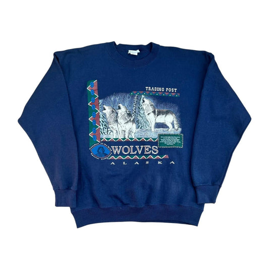 Native American Trading Post Wolves Alaska Sweatshirt