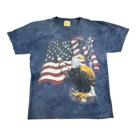 The Mountain Brand Eagle and USA Flag T-shirt