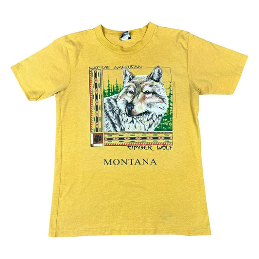 Native American Timber Wolf Montana Pocket T-shirt