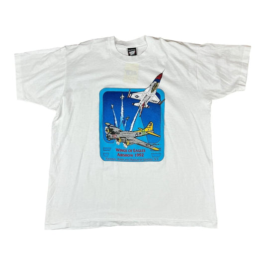 National Warplane Museum Wings of Eagles Air Show T-shirt (1992)