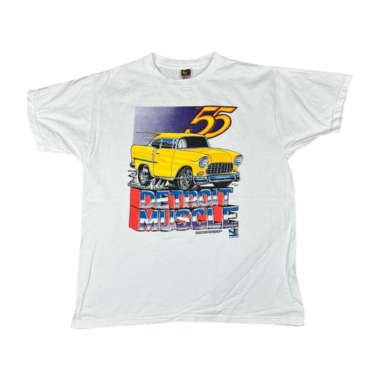 USA Detroit Muscle Yellow Chevy T-shirt (1996)
