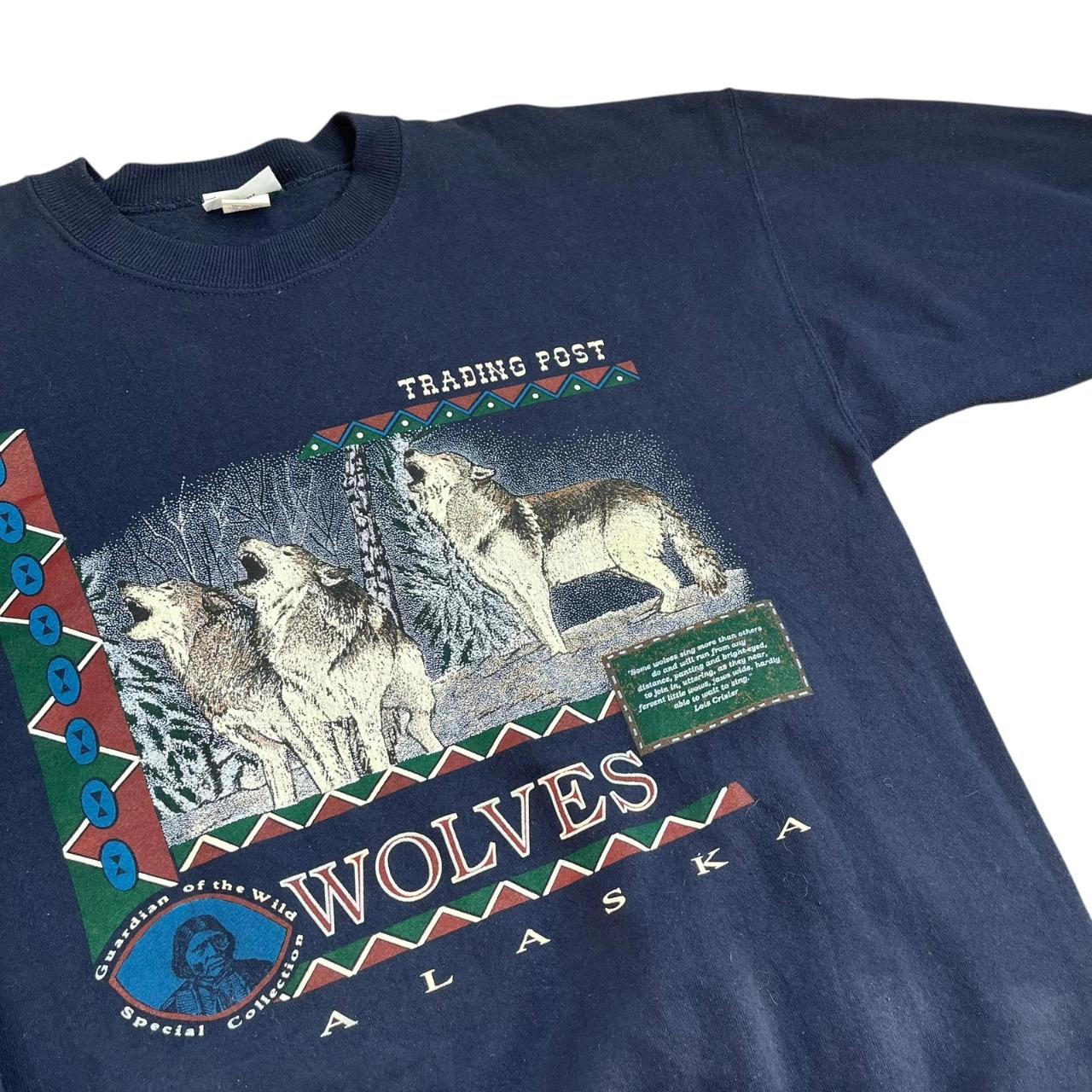 Native American Trading Post Wolves Alaska Sweatshirt
