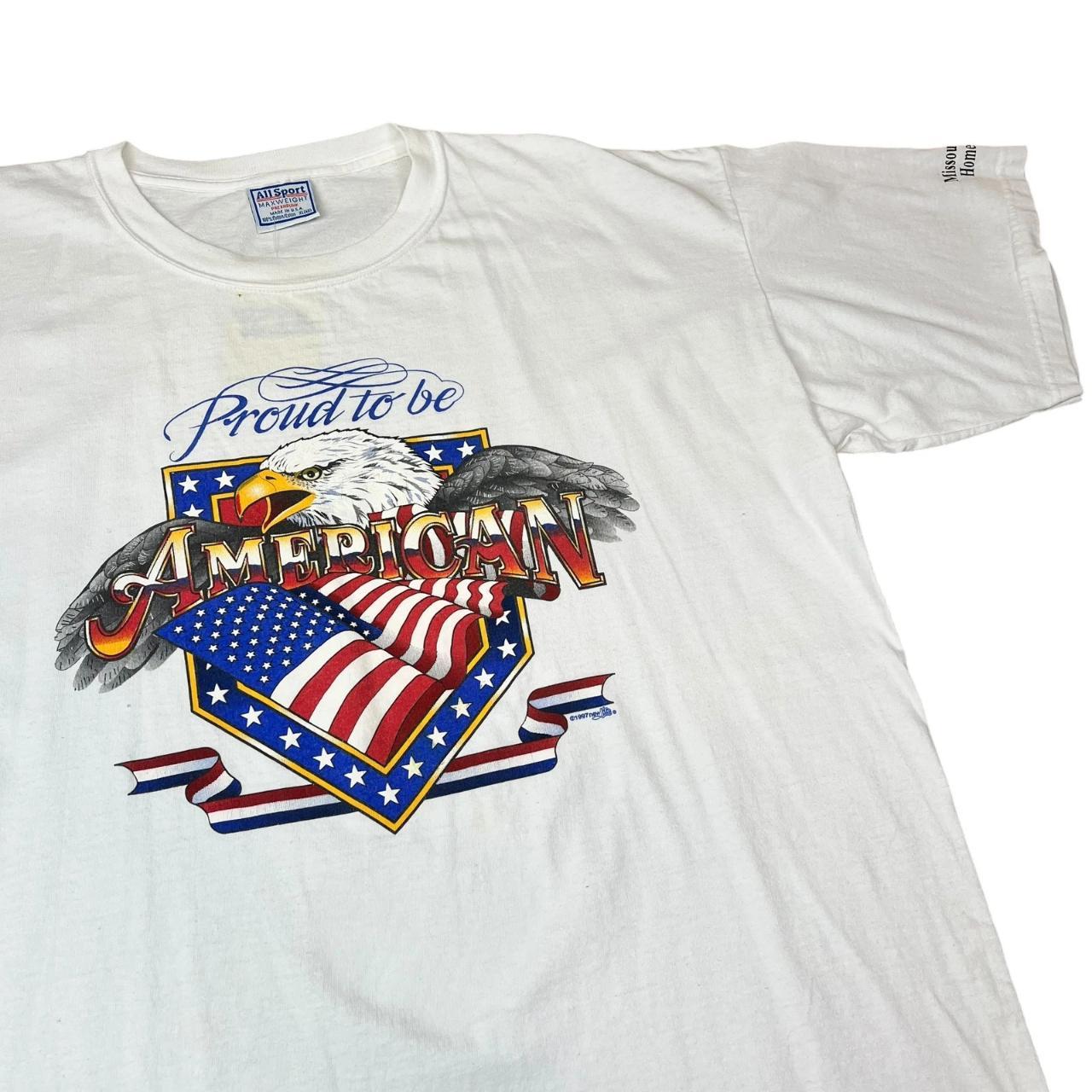 USA 'Proud to be American' Flag and Eagle T-shirt