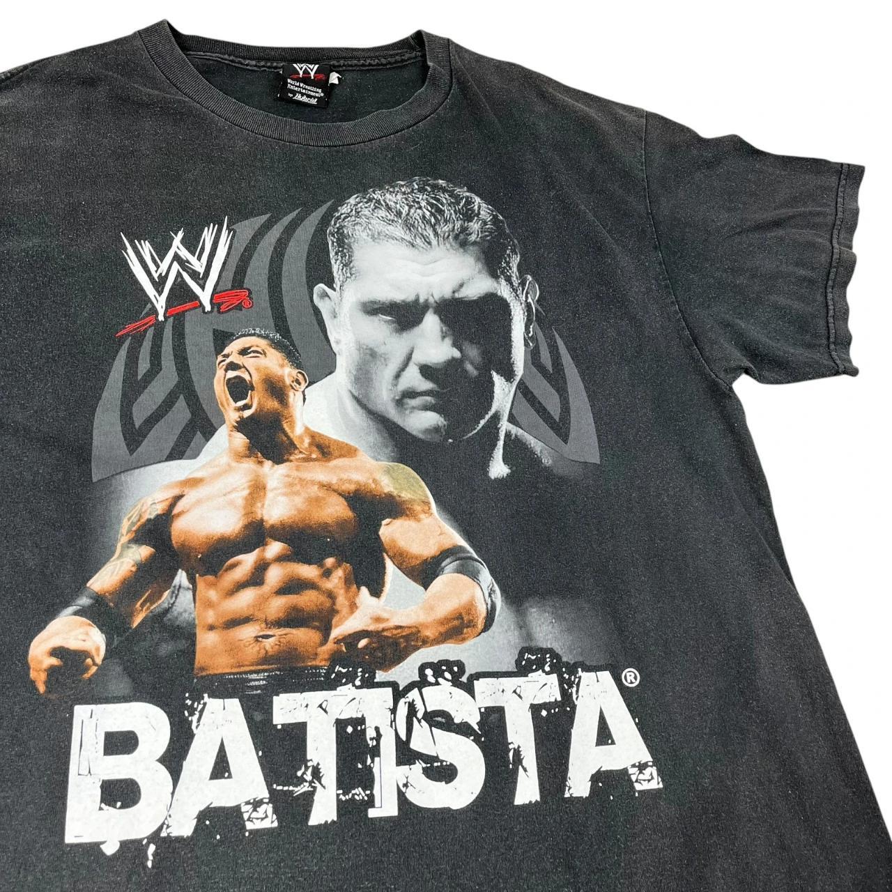 Wrestling USA Dave Batista Thumbs Up Thumbs Down T-shirt (2007)