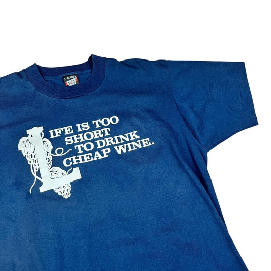 Wine Drinker Funny - Life’s Too Short To Drink Cheap Wine - Comedy T-shirt