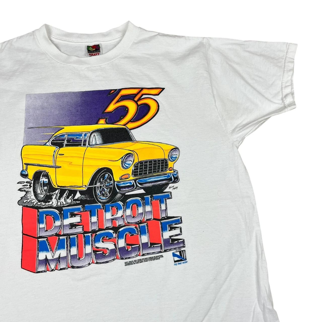 USA Detroit Muscle Yellow Chevy T-shirt (1996)
