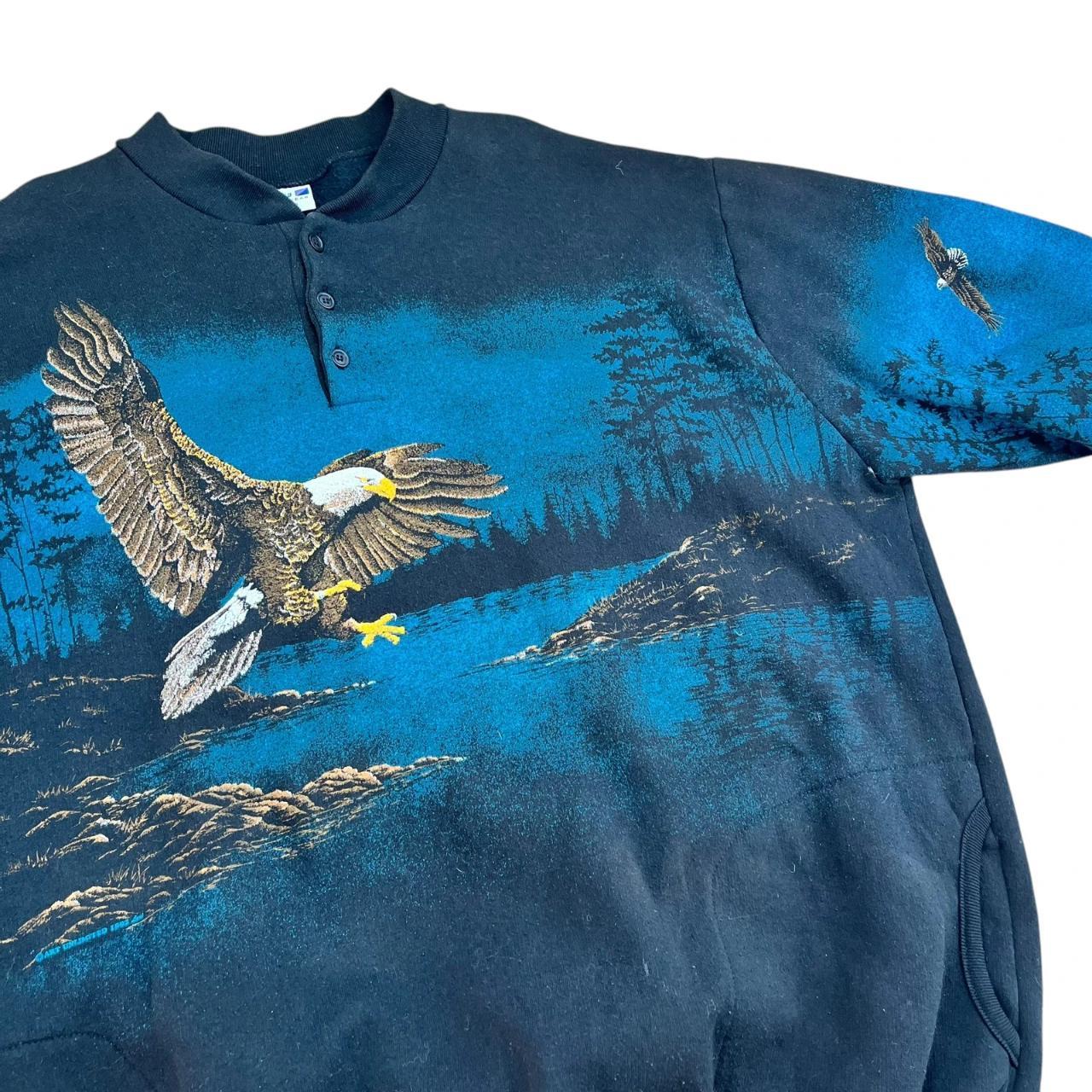 Bald Eagle all-over-print with pockets sweatshirt (1992)