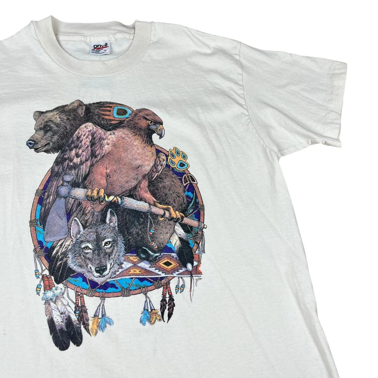 Native American Dreamcatcher wolf eagle and bear T-shirt