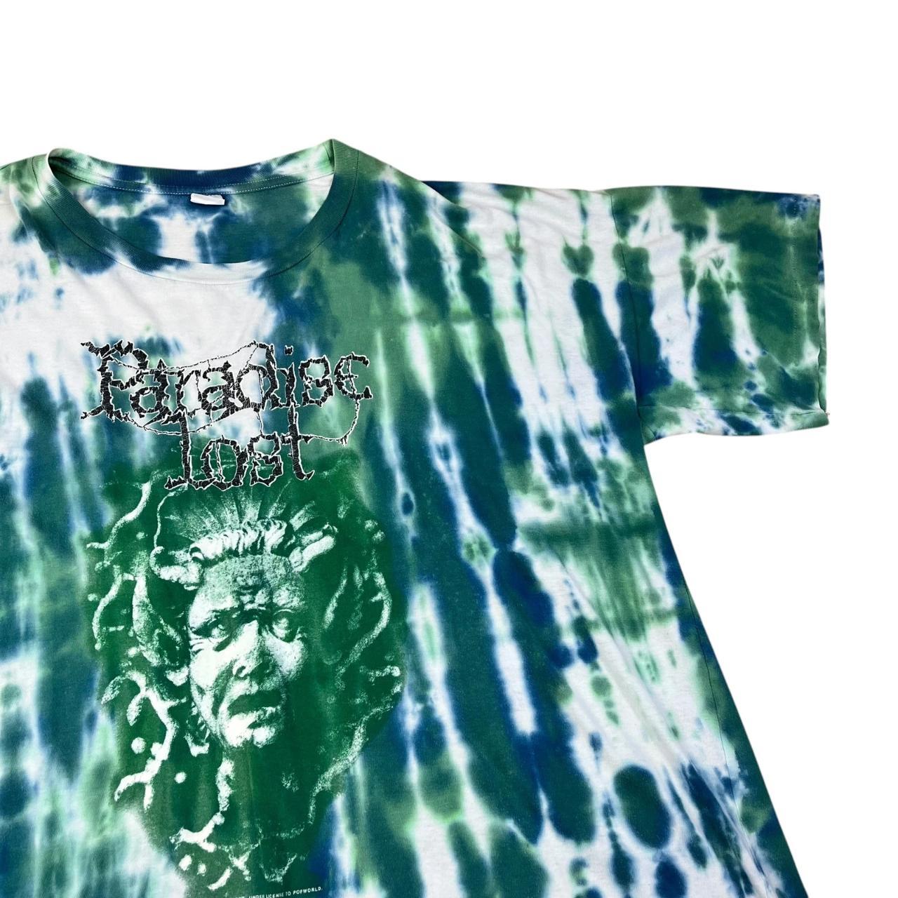 Paradise Lost single-stitch tie-dye glow in the dark print T-shirt (1992)